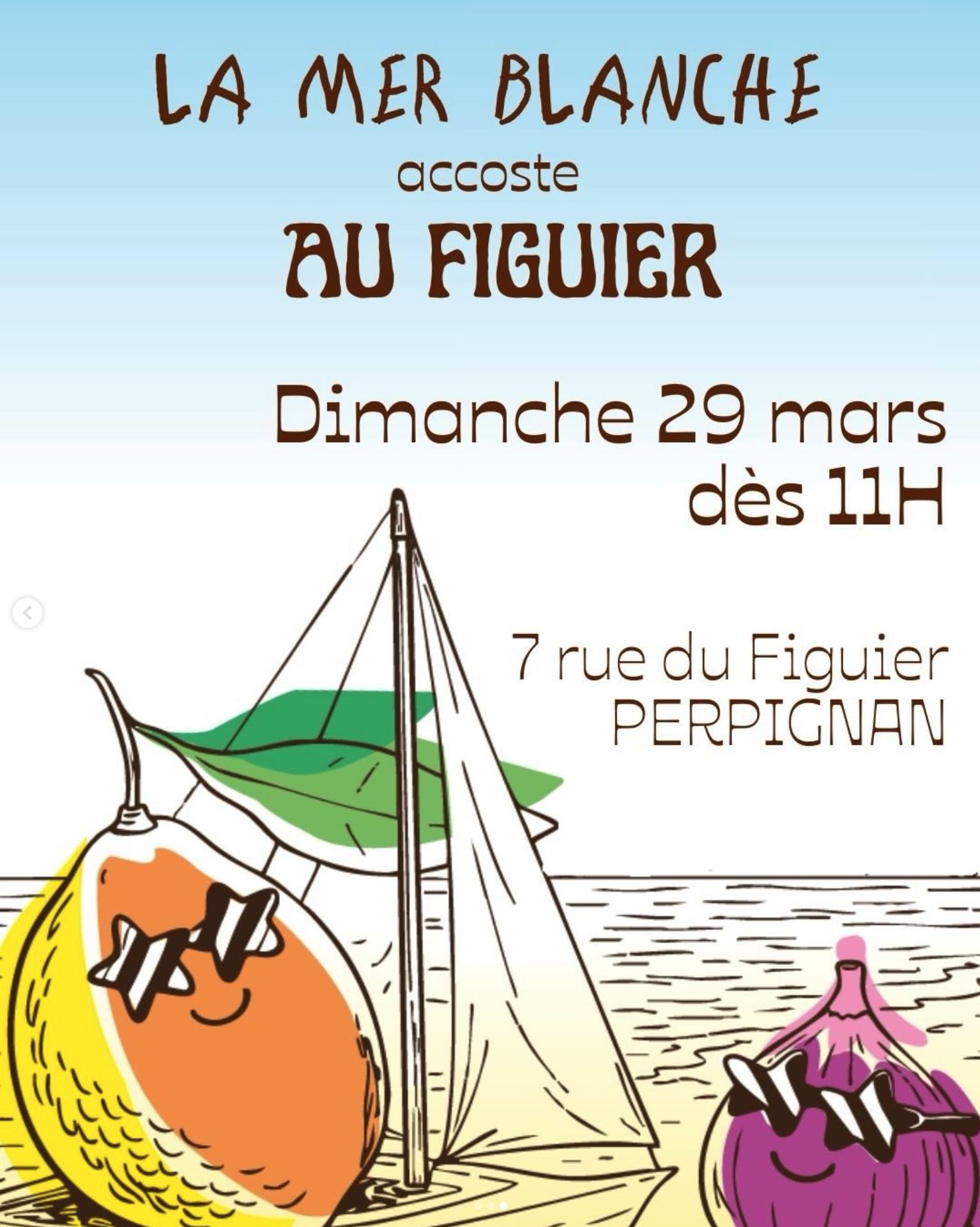 La Mer Blanche accoste au Figuier